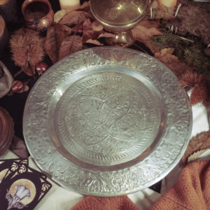 Plateau lune d'argent