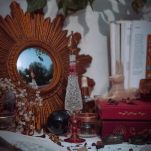 Flacon des flammes ardentes